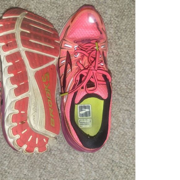 Brooks Transcend Coral / Purple size 9 womens - Picture 4 of 4